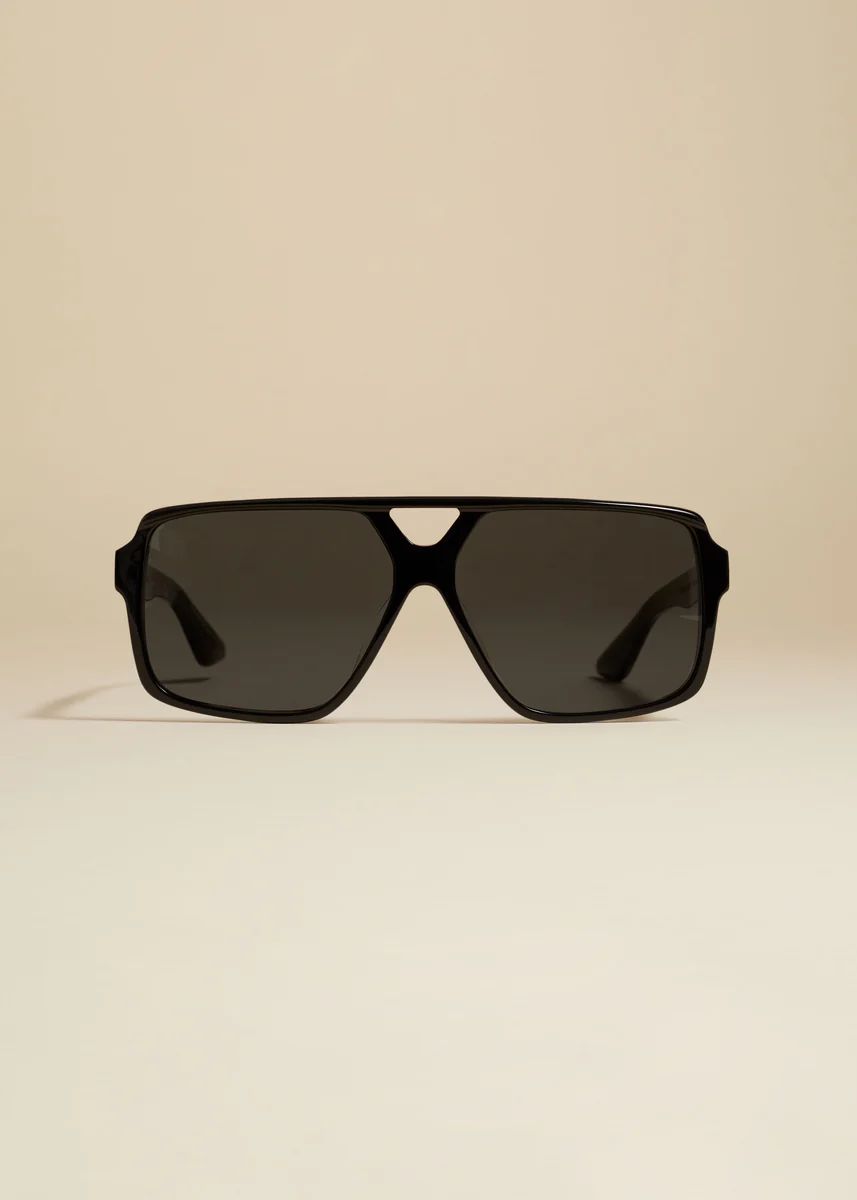 The KHAITE x Oliver Peoples 1977C in Black and Grey | Khaite