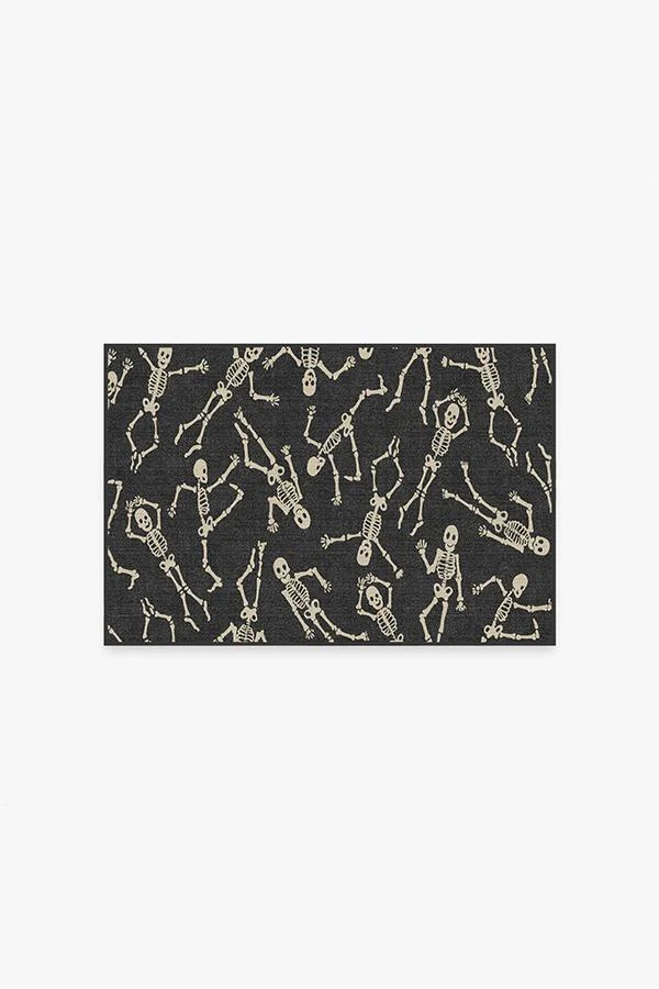 Bone Dance Black Rug | Ruggable