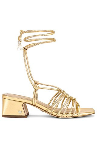 Westley Sandal in Amber Gold | Revolve Clothing (Global)