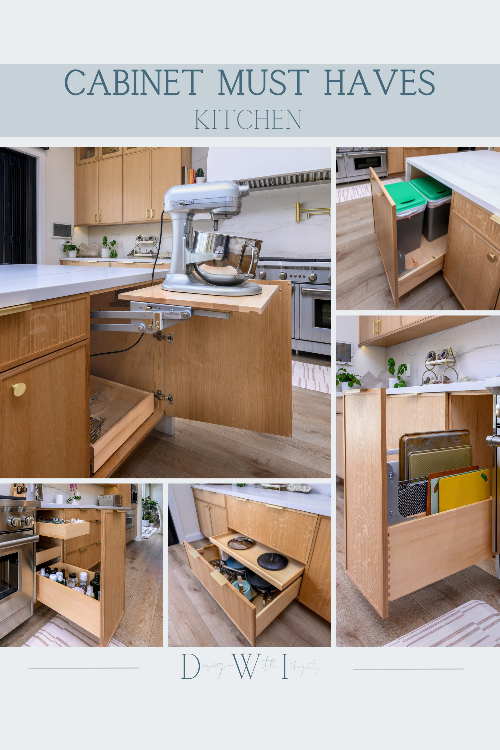 The most successful kitchens are designed from the inside out. These cabinet must haves focus on function first with thoughtful solutions like appliance lift shelves, pull out trash systems, deep drawer organizers, baking sheet storage, and spice pull outs that keep everything within reach.

When storage is planned intentionally, the kitchen feels calmer, more efficient, and easier to use every day. These are the kitchen finds I consistently recommend for clients who want their cabinets to work as hard as they do.

Tap through to shop my favorite kitchen cabinet must haves and organization solutions.

#CabinetMustHaves
#KitchenDesign
#KitchenDesigner
#KitchenOrganization
#KitchenStorage
#KitchenRemodel
#KitchenFinds 

 #LTKHome