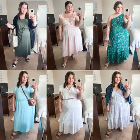 This week’s top selling plus size dresses! These are perfect options for wedding guest dresses, casual workwear, vacation dresses, and graduation dresses! 
Top: 3X, 22/24, 2X (runs big)
Bottom: 2X (runs big), 24, XXL (runs big)

#LTKunder50 #LTKSeasonal #LTKcurves