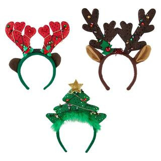 Shawshank LEDz Holiday LED Light Up Headbands 21-SH-702374-CL - The Home Depot | The Home Depot