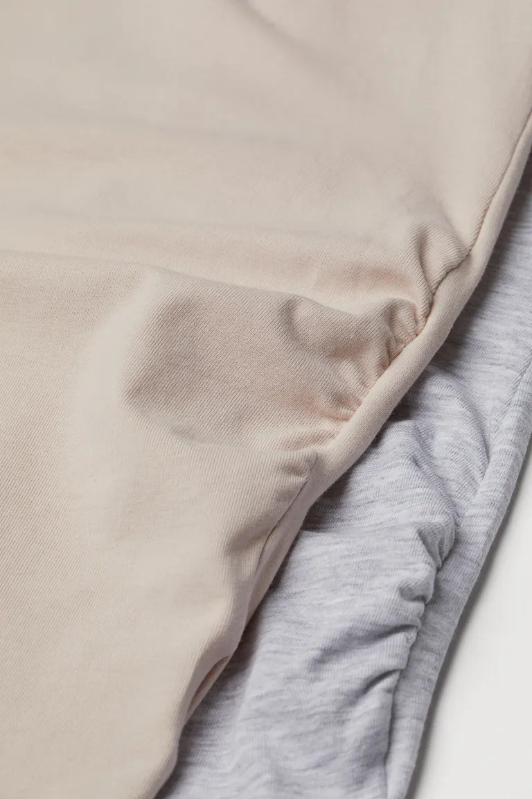 MAMA 2-pack jersey tops | H&M (UK, MY, IN, SG, PH, TW, HK)