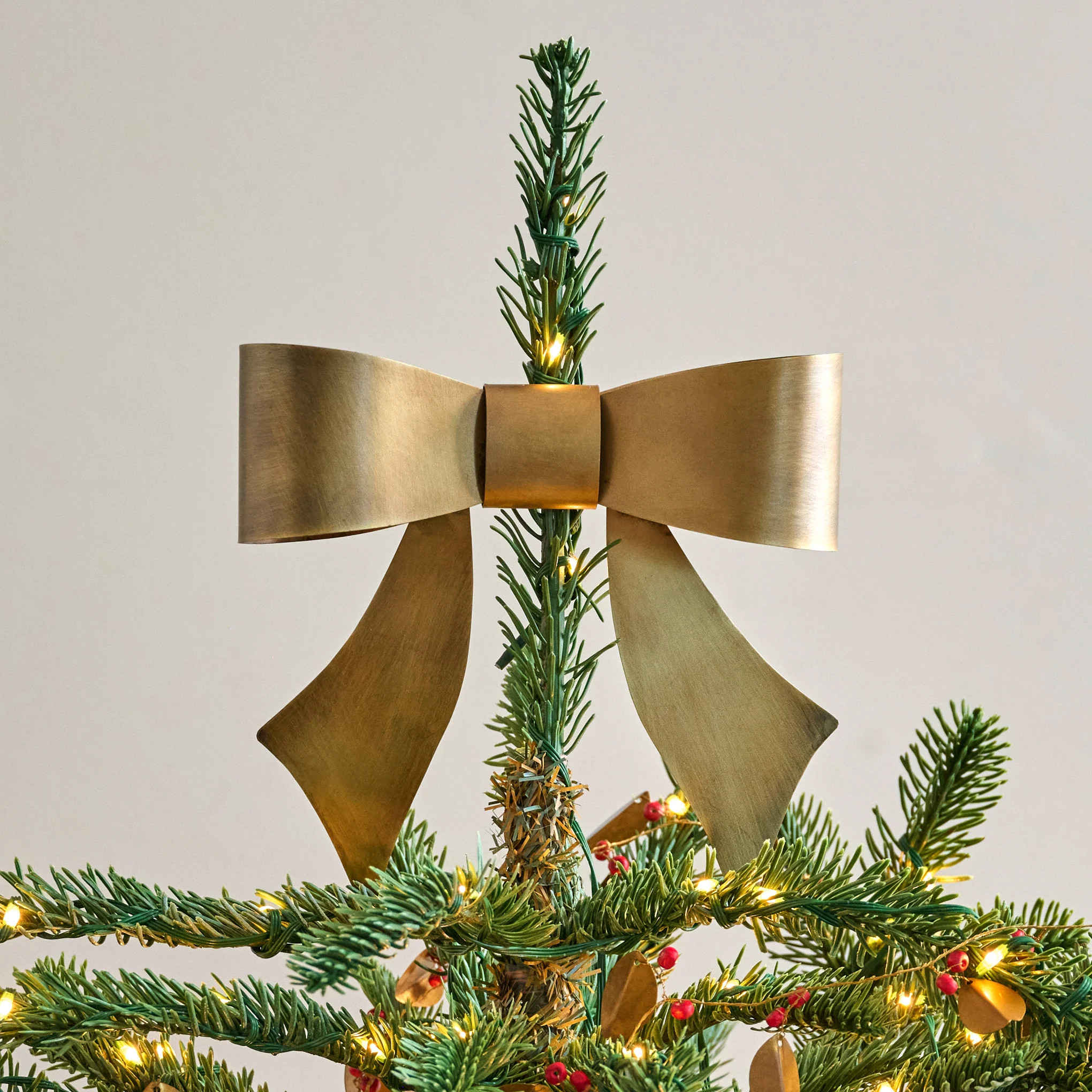 Clara Brass Bow Tree Topper | Magnolia