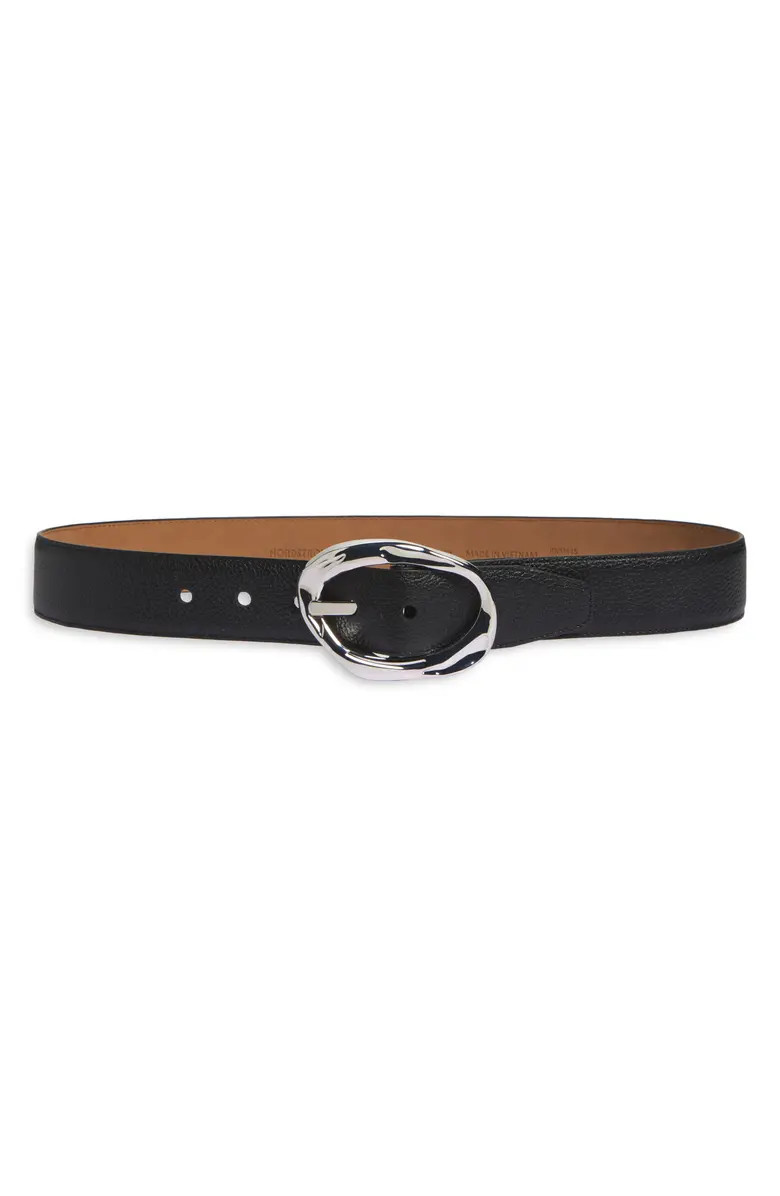 Nordstrom Cora Oval Buckle Leather Belt | Nordstrom | Nordstrom