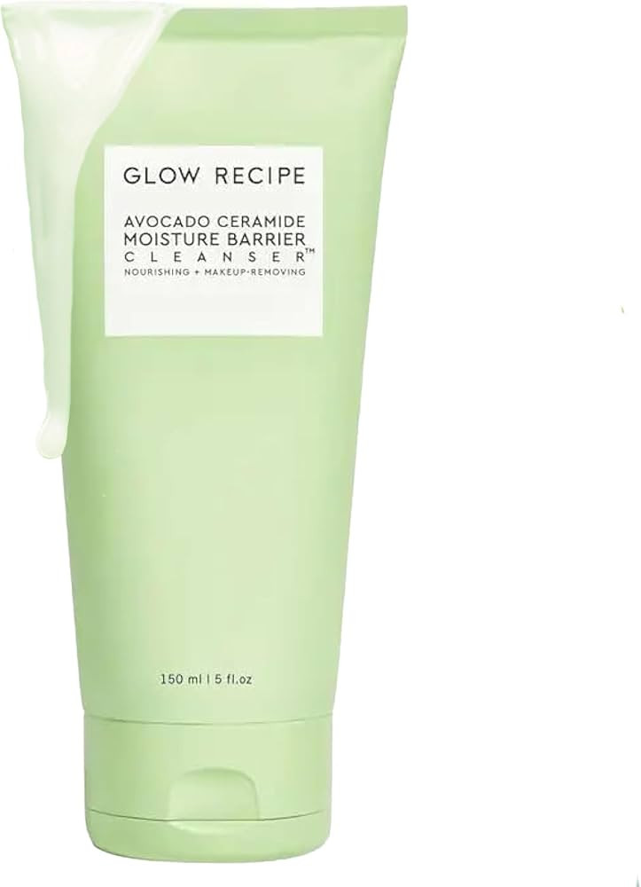 Glow Recipe Avocado Ceramide Facial Cleanser, Korean Double Cleanse Second Step, Hydrating Gel-to... | Amazon (US)