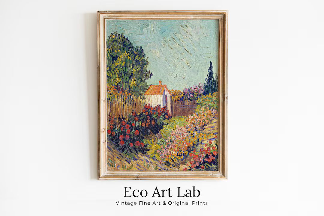 Vincent Van Gogh Spring Landscape Painting Printable Famous Art Print. Instant Download Van Gogh ... | Etsy (US)