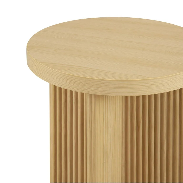 Better Homes & Gardens Lillian Fluted End Table, Natural Pine Finish | Walmart (US)