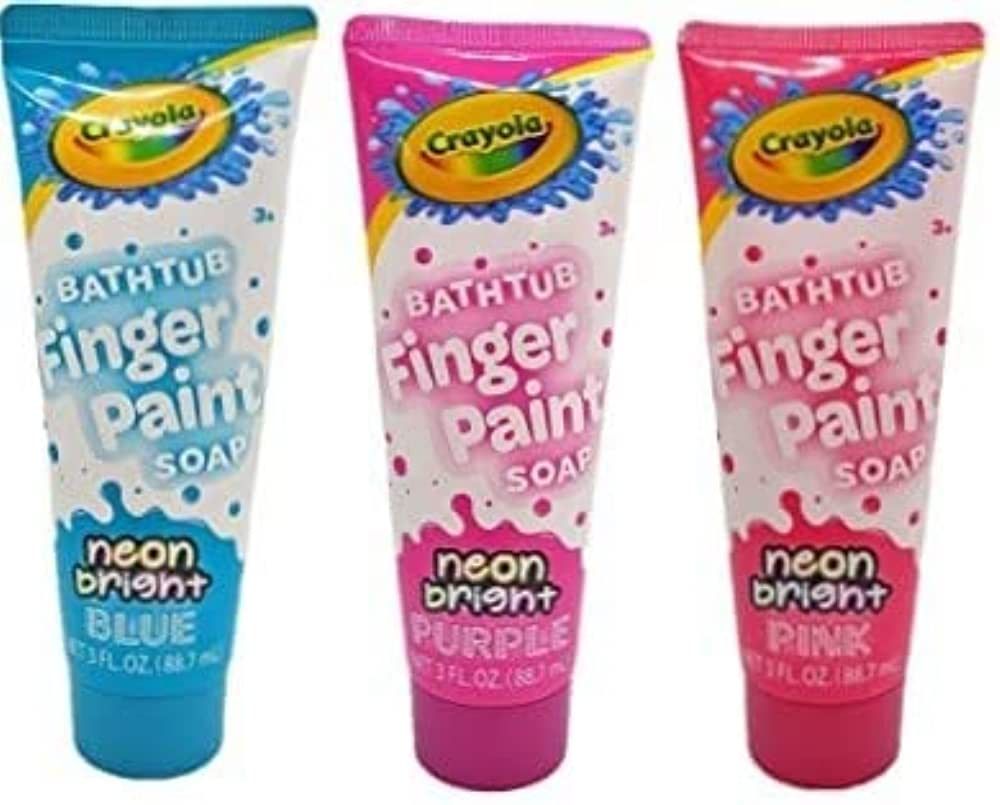 Crayola Neon Bright Bathtub Finger Paint Soap (Set Of 3) | Amazon (US)
