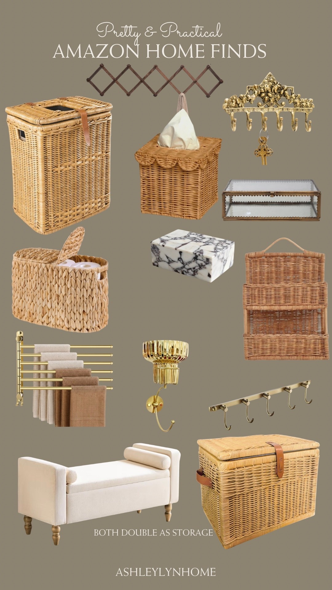 Pretty and practical Amazon finds. Functional decor is my favorite kind. Pieces that actually do something but still make a space feel finished. These are the finds I’d genuinely use in my own home.

#LTKHome