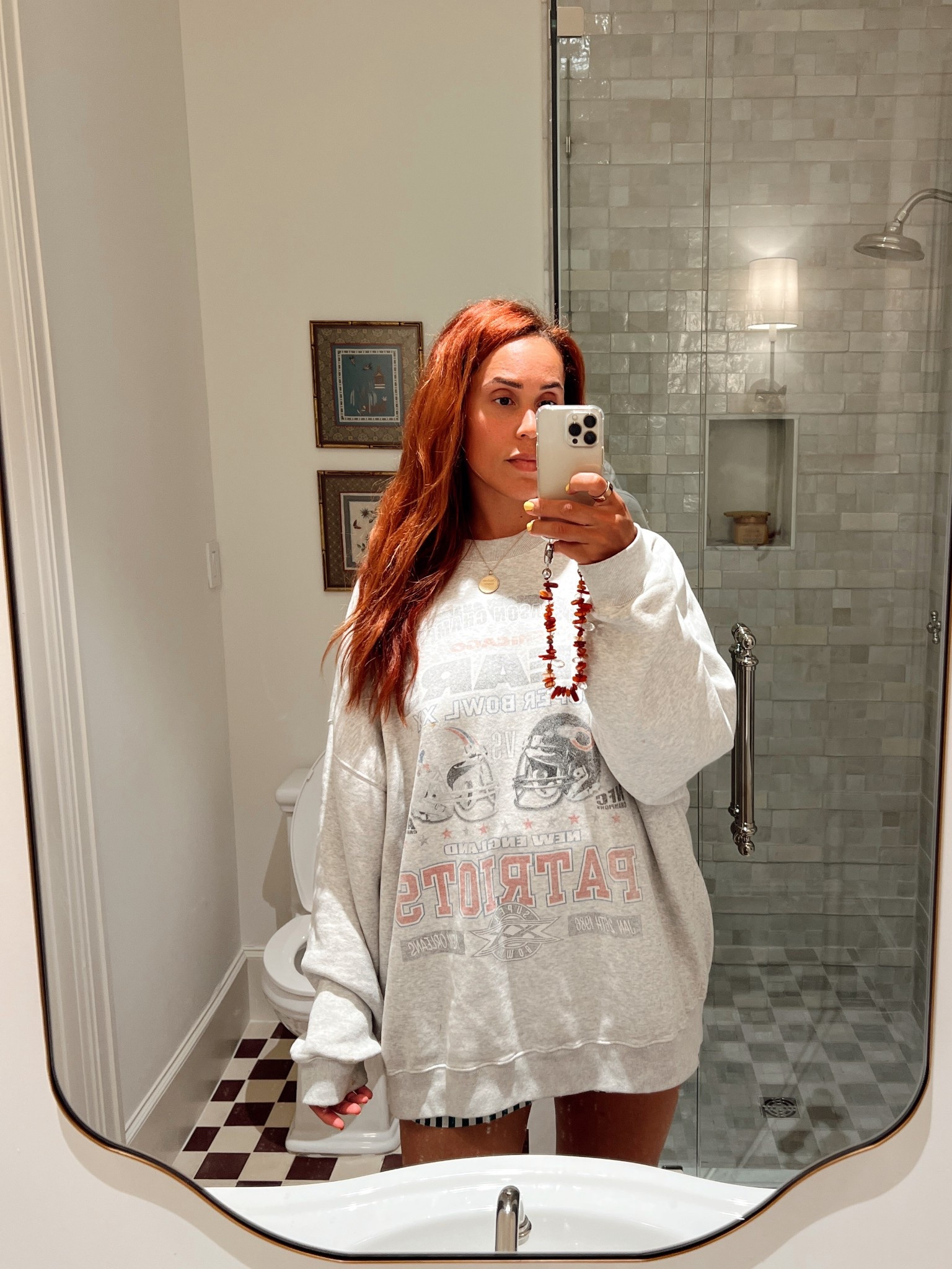 No one on the planet can convince me these NFL collaboration sweatshirts aren’t the softest thing on the planet. I sized up a ton so I could have peak coziness and 1.5 years later, it’s still my favorite thing to put on right when I get home. 

Cozy
Mom
Football
Sports mom
Sports style
Cozy outfit
Home outfit
Mom life 

#LTKStyleTip #LTKFindsUnder100 #LTKActive