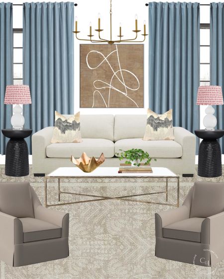 Living room inspiration ✨ mixing styles and textures is a great way to make your space feel more modern! 

living room, living room inspiration, modern home decor, traditional home decor, transitional home decor, curtains, drapery, coffee table, accent chair, swivel accent chair, neutral sofa, accent pillow, neutral home decor, interior design, lamp, end table, lamp shade, neutral rug, chandelier, Wayfair, Etsy, target, target home, anthro, Anthropologie, 1800 lighting, Amazon, Amazon home, Amazon must haves, Amazon finds, Amazon home decor, Amazon furniture #amazon #amazonhome

#LTKstyletip #LTKunder100 #LTKhome