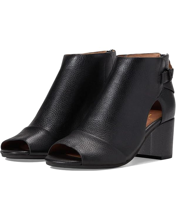 MOOMMO Women Open Toe Booties Sandals Heel Cutout Peep Toe Summer Ankle Bootie Chunky Block Mid H... | Amazon (US)