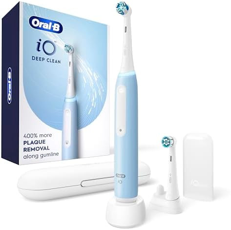 Oral-B iO Deep Clean Rechargeable Electric Powered Toothbrush, Icy Blue with iO Series 3 Limited,... | Amazon (US)