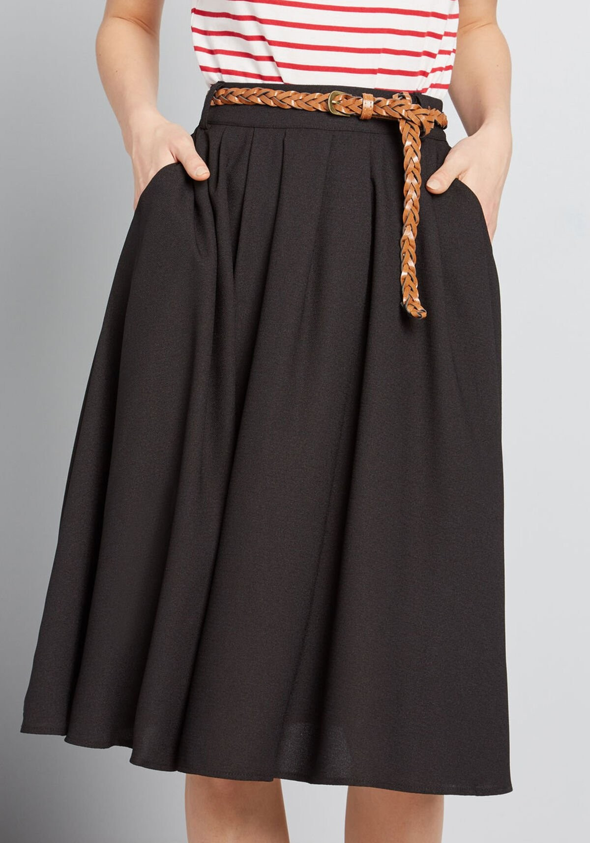 Breathtaking Tiger Lilies Midi Skirt | ModCloth Inc. (App)