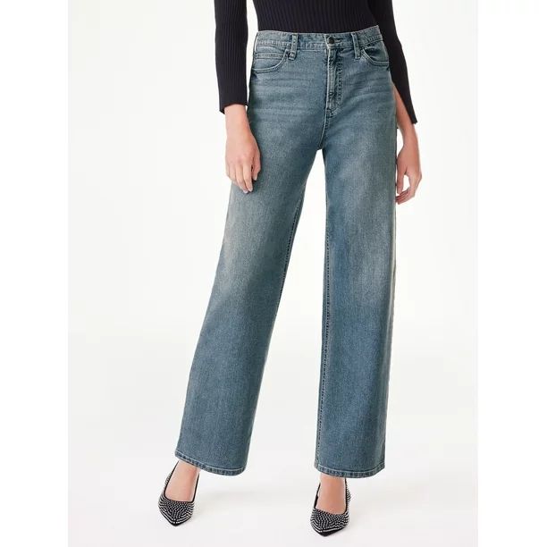 Scoop Women's Slouchy Boyfriend High Rise Jeans, Sizes 0-18 | Walmart (US)