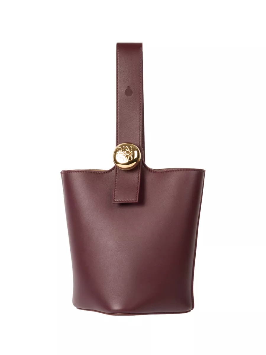 Mini Pebbled Leather Bucket Bag | Saks Fifth Avenue