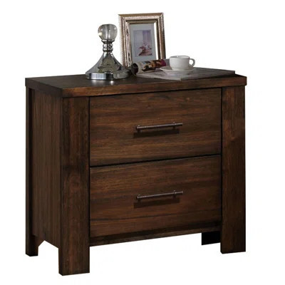 Vintage Look 2 Nightstand In Oak - Bedroom Storage Solution Elegant Furniture With A Soul | Wayfair North America
