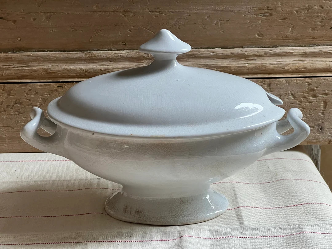 Lovely Antique Ironstone Tureen - Etsy | Etsy (US)