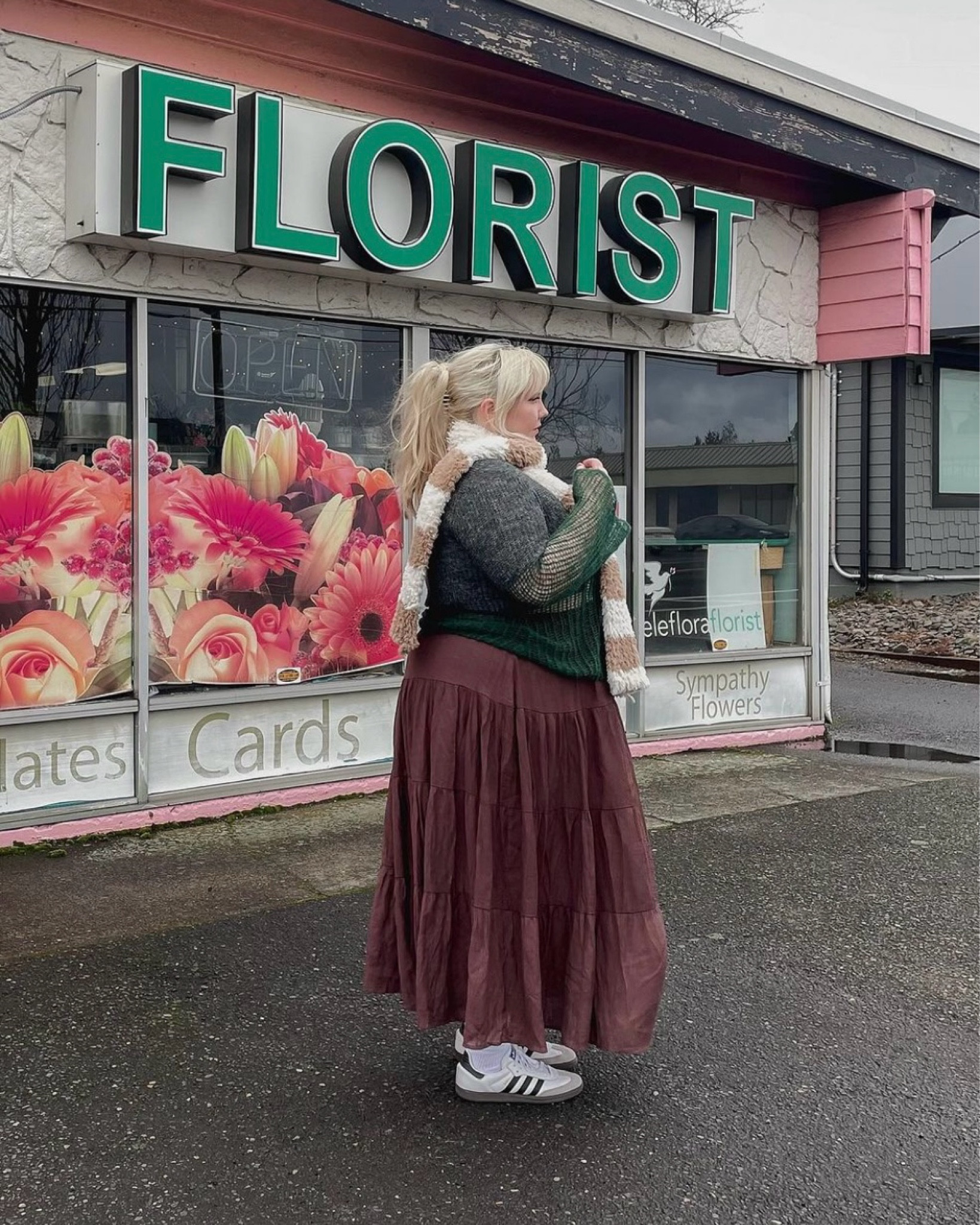 scarf, sweater, and skirt is from shopcider.comm

#LTKSeasonal #LTKstyletip #LTKplussize