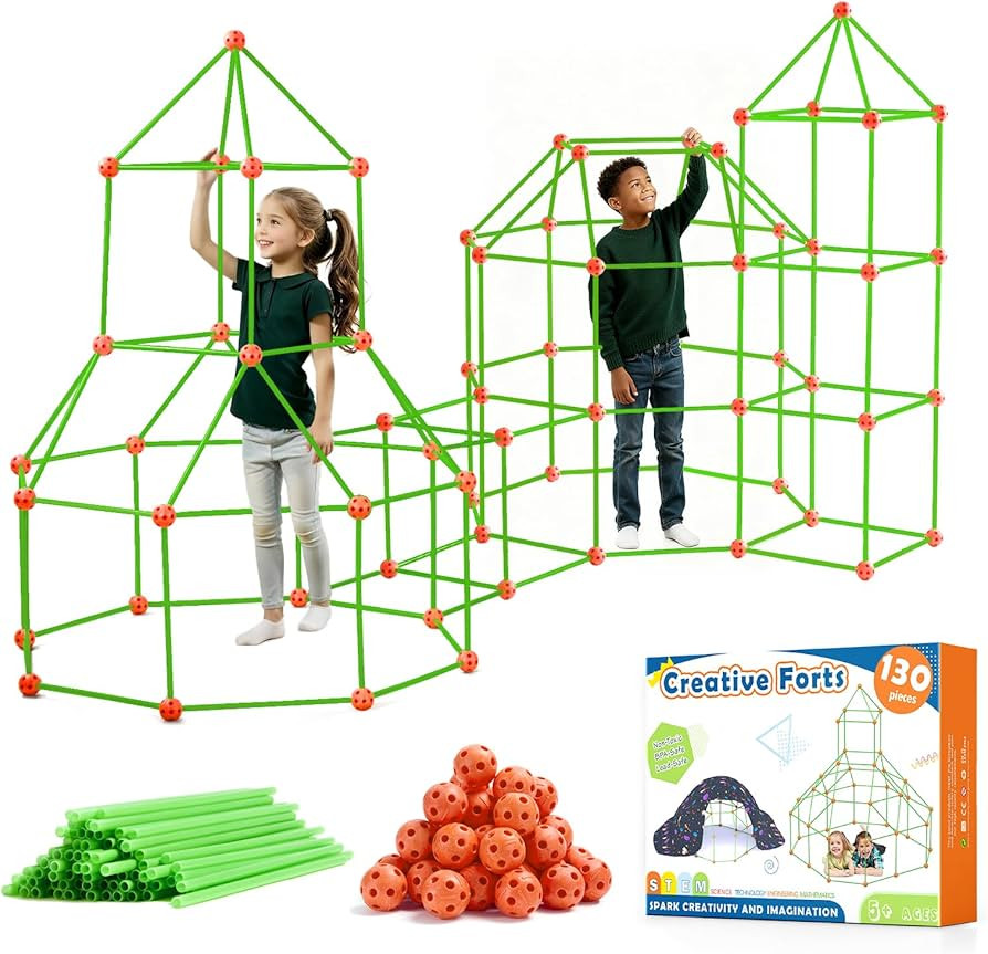 Tiny Land Fort Building Kit Creative Fort Indoor Outdoor for 5-12 Years Old Boys and Girls STEM B... | Amazon (US)
