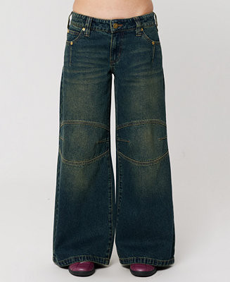 Abrand Women's Mega Riley Engineered Low-Rise Baggy Jeans - Macy's | Macy's