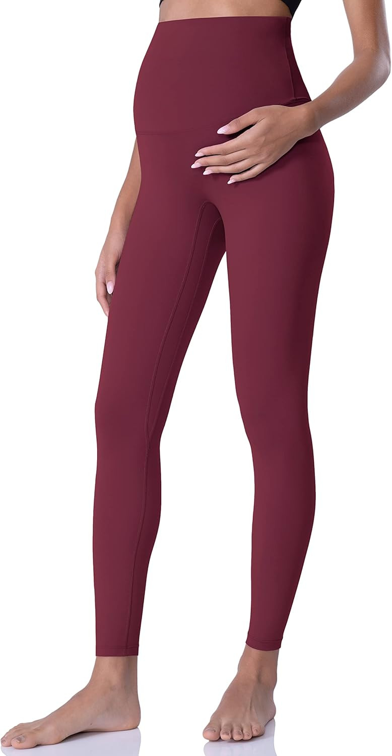 POSHDIVAH Women's Maternity Leggings Over The Belly Pregnancy Yoga Pants Active Wear Workout Legging | Amazon (US)