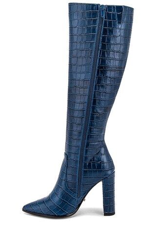 Tony Bianco Lucille Boot in Blue Croc from Revolve.com | Revolve Clothing (Global)