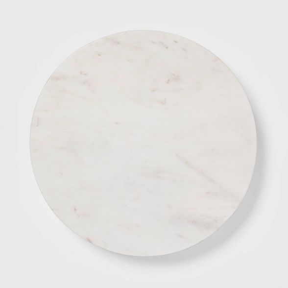 14" Marble and Wood Lazy Susan White - Threshold™ | Target