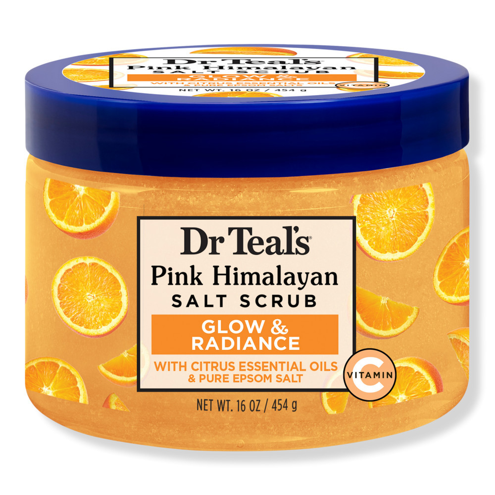 Dr Teal's Glow & Radiance Salt Scrub with Pure Epsom Salt & Citrus | Ulta