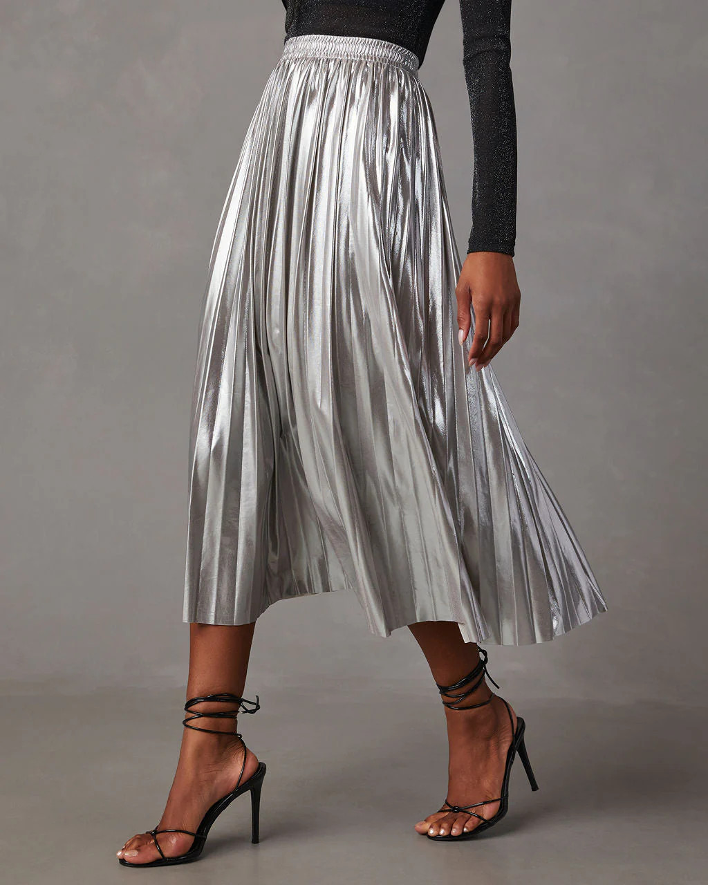 Electric Energy Pleated Midi Skirt | VICI