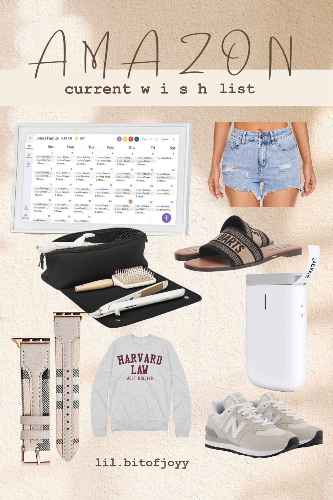 My current Amazon wish list! 



Midweek wishlist - summer sandals, designer sandals, designer style, summer fashion, summer outfit, sweatshirt, designer watch, new balance shoes, trending outfit, trending styles for women, label printer, digital calendar, distressed jean shorts, beauty products, boujee style

#LTKGiftGuide #LTKshoecrush #LTKhome