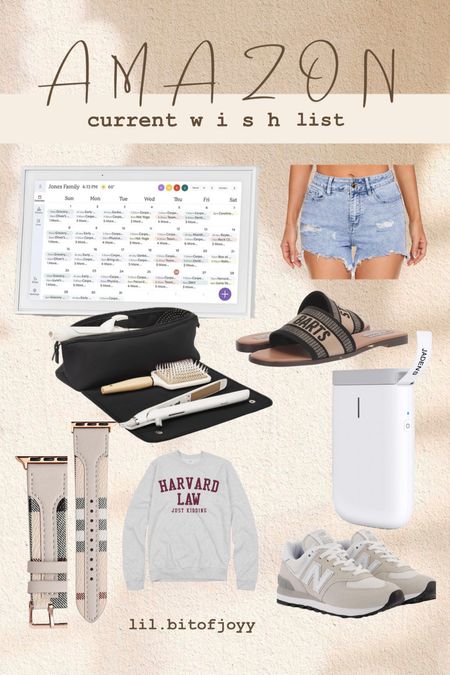 My current Amazon wish list! 



Midweek wishlist - summer sandals, designer sandals, designer style, summer fashion, summer outfit, sweatshirt, designer watch, new balance shoes, trending outfit, trending styles for women, label printer, digital calendar, distressed jean shorts, beauty products, boujee style

#LTKGiftGuide #LTKshoecrush #LTKhome
