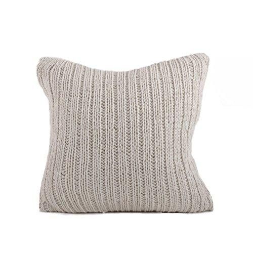 Fennco Styles Darcy Knitted Down Filled Throw Pillow, 20-inch Square | Walmart (US)