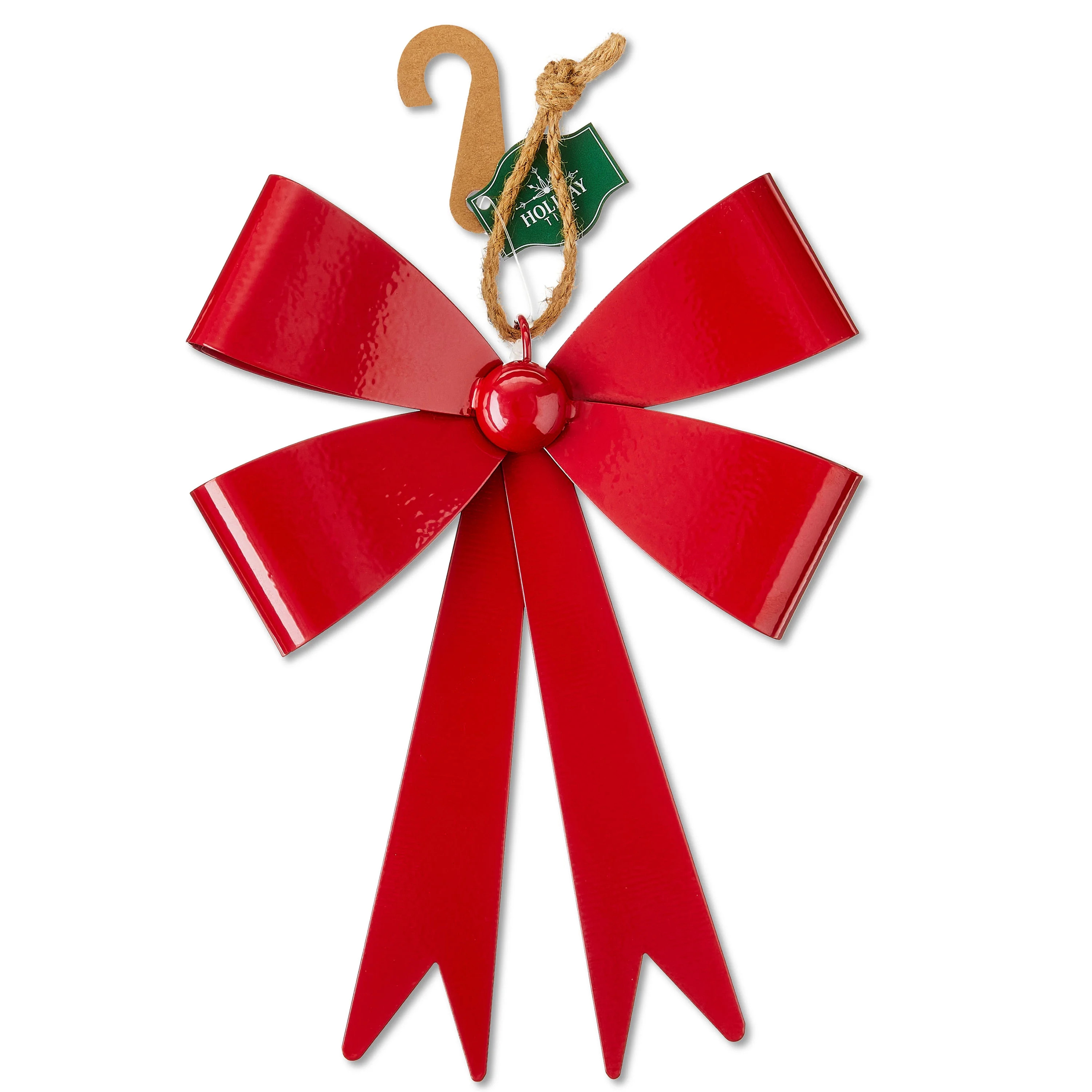 Red Metal Bow Christmas Ornament, 8.1", by Holiday Time | Walmart (US)