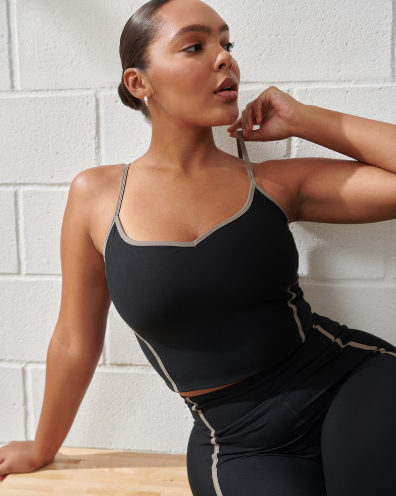 YPB sculptLUX Sweetheart Slim Tank | Abercrombie & Fitch (US)