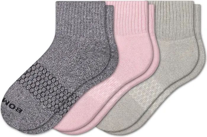 Assorted 3-Pack Mid Ankle Supima® Cotton Blend Socks | Nordstrom