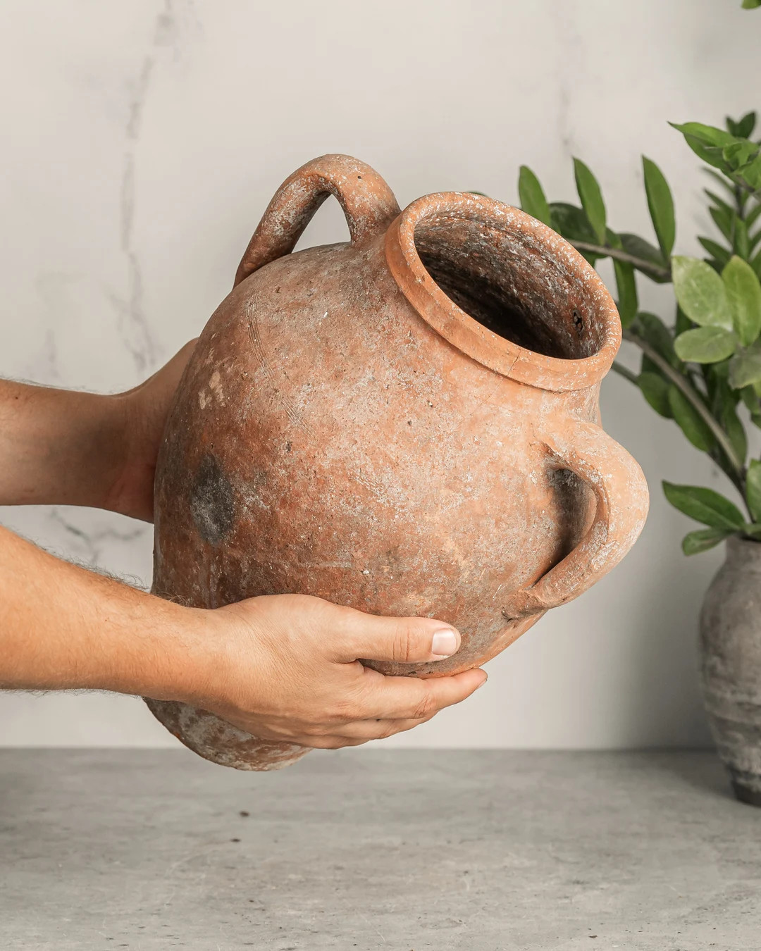 Vintage Turkish Olive Jar Antique Vessel Rustic Pottery T7 free Shipping - Etsy | Etsy (US)