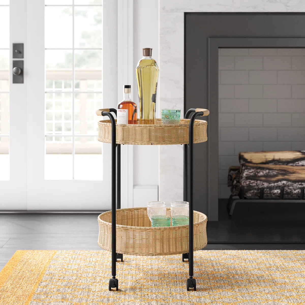 Daniella Metal Bar Cart | Wayfair North America
