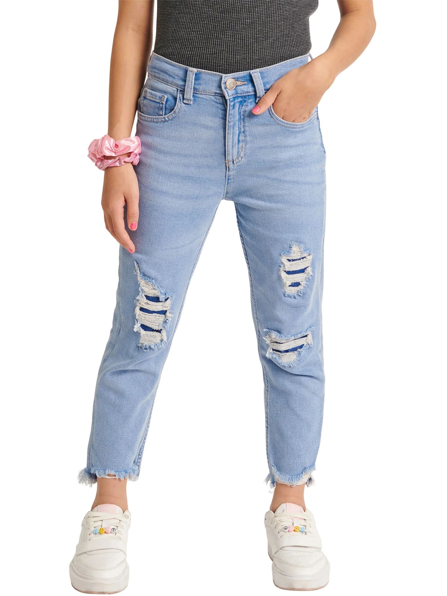 Justice Girls Mini Mom Jean, Sizes 6-18, Slim & Plus | Walmart (US)