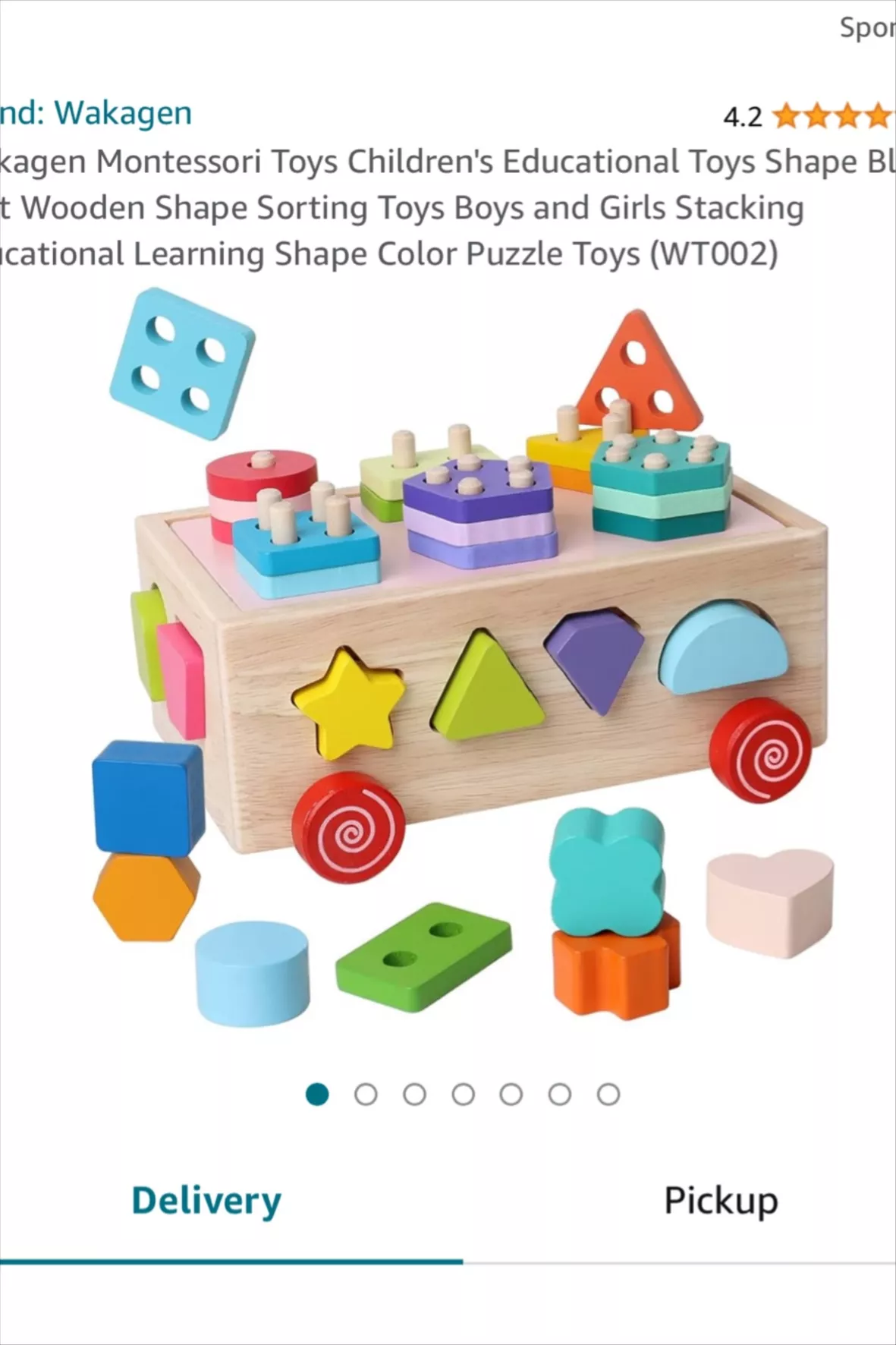  Wakagen Montessori Toys Children's Educational Toys