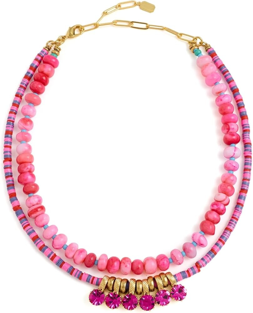 Elizabeth Cole Women's Pinklora Necklace | Amazon (US)