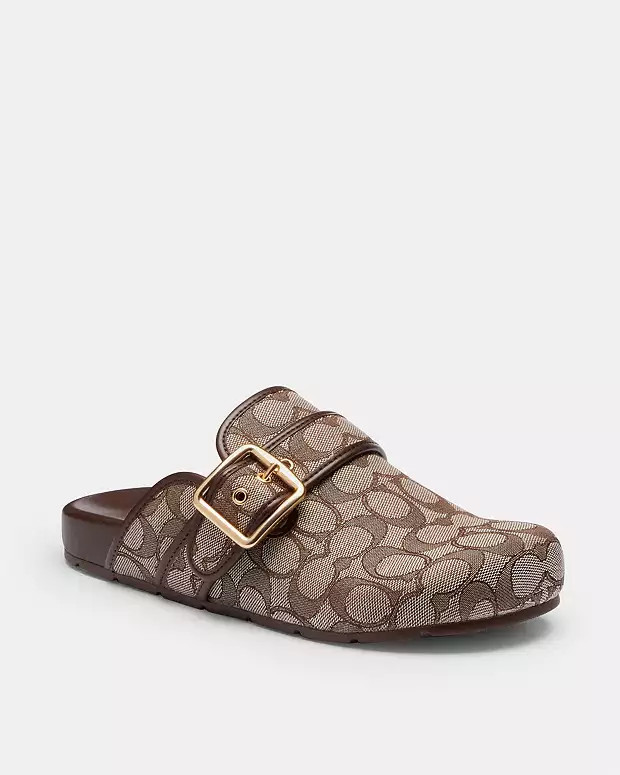 Archival Buckle Clog In Signature Jacquard | Coach (US)