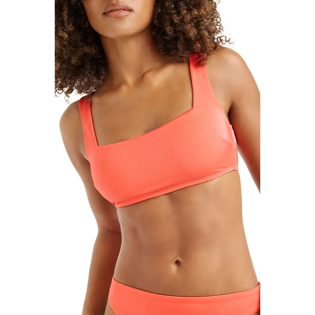 Vitamin A® Mika Bikini Top in Coral at Nordstrom, Size Large | Nordstrom