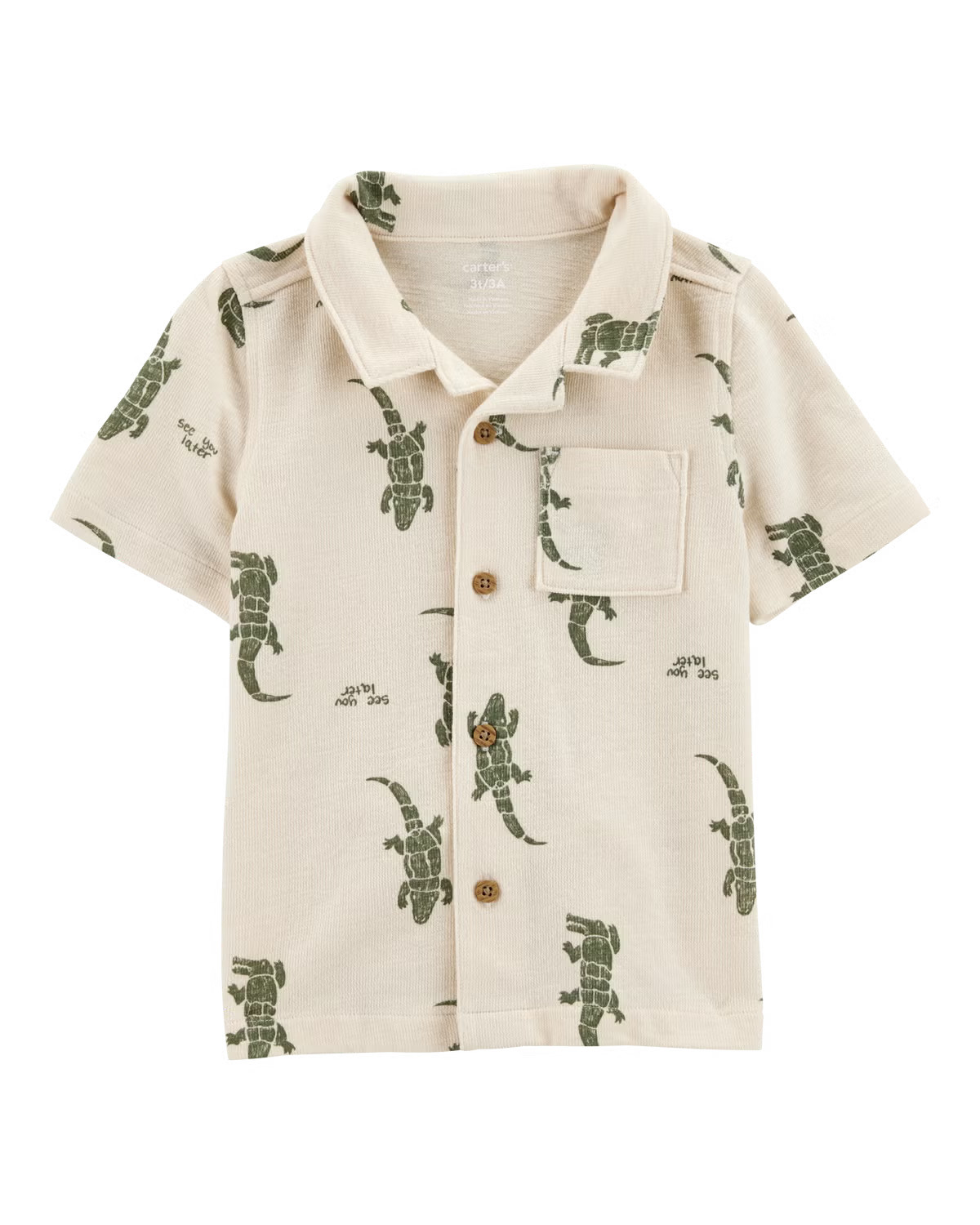 Toddler Alligator Button-Down Shirt - Carter's | Carter's | Carter's Inc