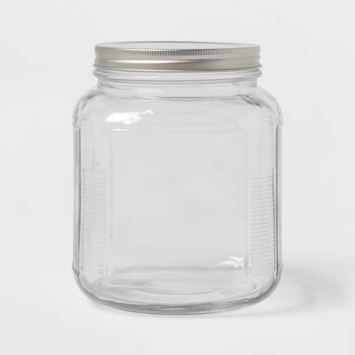 75oz Glass Storage Jar - Threshold™: Clear Glass Container with Stainless Steel Lid, Hand Wash,... | Target
