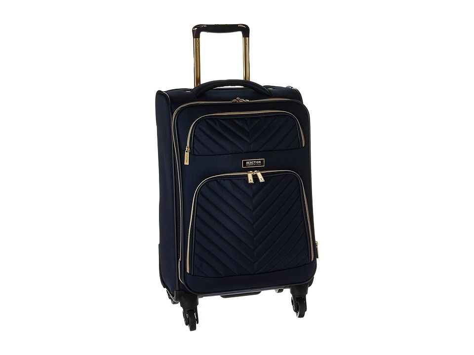 Kenneth Cole Reaction - Chelsea - 20 Quilted Expandable 4-Wheel Upright Carry On (Navy) Luggage | Zappos