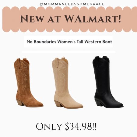 New boots at Walmart! Sizes going fast!!

#LTKfindsunder100 #LTKshoecrush #LTKfindsunder50