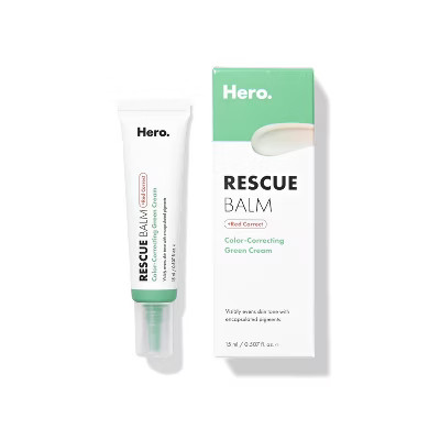 Hero Cosmetics Rescue Balm Green Tinted Balm - Red Correct - 15ml | Target