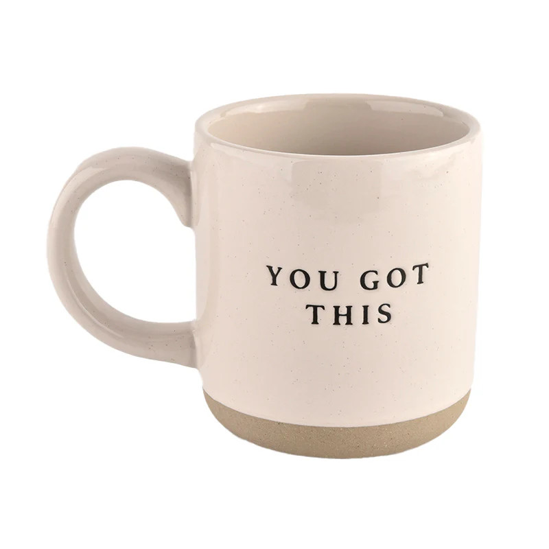 You Got This - Cream Stoneware Coffee Mug - 14 oz | Abandoned Cakes